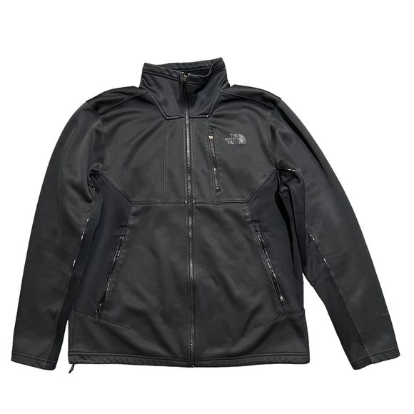 The North Face Windwall Softshell Black Wind Repellent Hiking Outdoors Jacket L - Picture 1 of 16